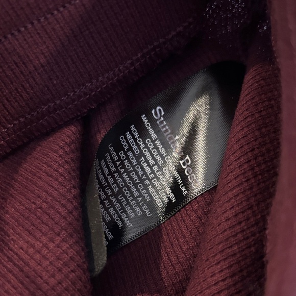 Aritzia Burgundy Lounge Waffle Luxe Pant Sunday Best, never worn, tags removed - Picture 6 of 6